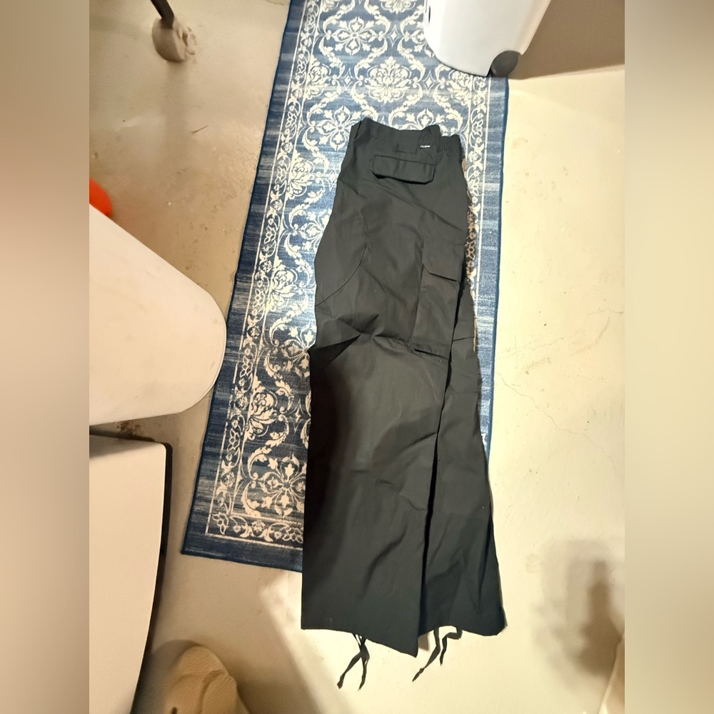 Black Men's basic operator Pants